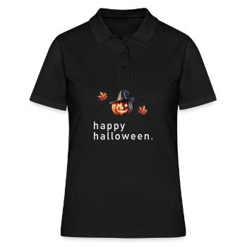 Joyeux Halloween Polygone - Polo Femme - noir - Devant - Ailine (174cm)