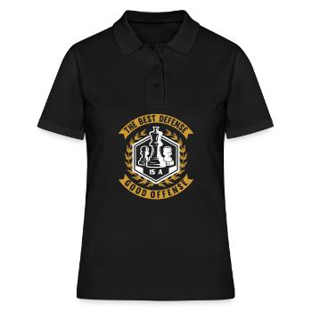 Schach Schachfigur König Bauer Traum - Frauen Polo Shirt - Schwarz - Vorne - Ailine (174cm)