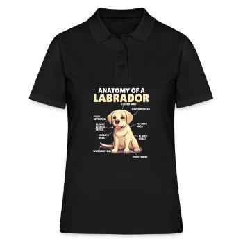 Explication du chien Anatomie d’un Labrador - Polo Femme - noir - Devant - Ailine (174cm)