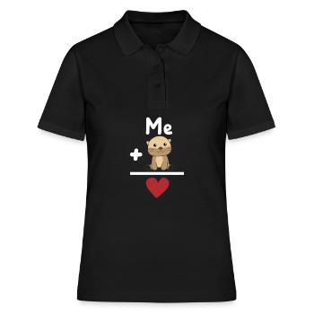 Formule de râteau Funny Otter pour les amoureux des animaux - Polo Femme - noir - Devant - Ailine (174cm)