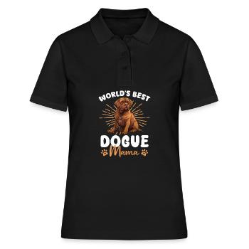 Dogue de Bordeaux Groovy Dogue Mom - Polo Femme - noir - Devant - Ailine (174cm)