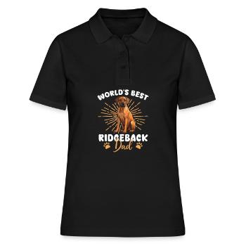 Rhodesian Ridgeback Groovy Ridgeback Dad - Polo Femme - noir - Devant - Ailine (174cm)