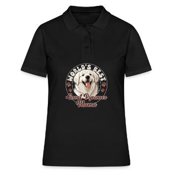 Bouvier des Pyrénées Grande Maman des Pyrénées - Polo Femme - noir - Devant - Ailine (174cm)