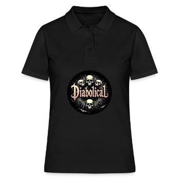 Diabolique - Diabolico - Polo Femme - noir - Devant - Ailine (174cm)