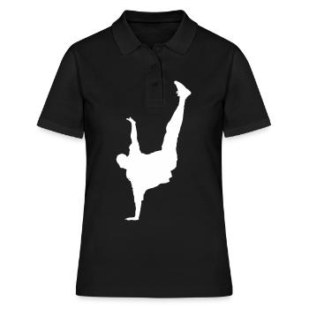 Breakdance breakdancer breakdance cadeau enfant - Polo Femme - noir - Devant - Ailine (174cm)