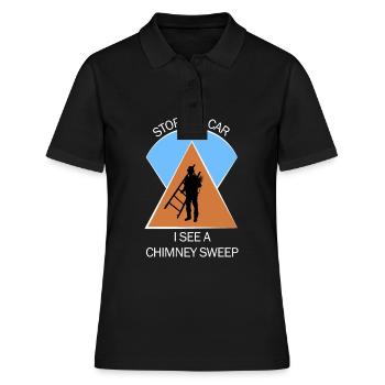 Chimney Sweep Chimney Sweep - Women's Polo Shirt - black - Front - Ailine (174cm)