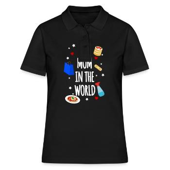 Meilleure maman - Polo Femme - noir - Devant - Ailine (174cm)