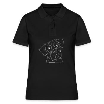 Cane Corso - Frauen Polo Shirt - Schwarz - Vorne - Ailine (174cm)