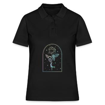Mondsichel Rose Sorcellerie occulte Wicca Pastel - Polo Femme - noir - Devant - Ailine (174cm)