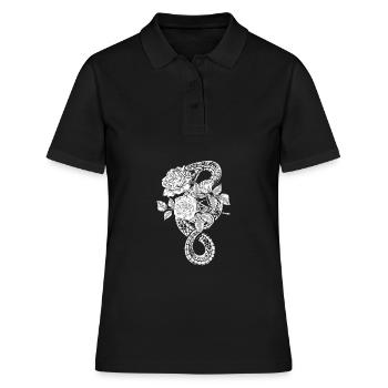 Serpent occulte Roses Wicca Goth Sorcellerie - Polo Femme - noir - Devant - Ailine (174cm)