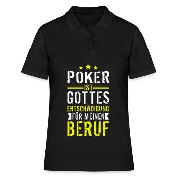 Poker Poker Ass Casino Hold’em All En Cadeau - Polo Femme - noir - Devant - Ailine (174cm)