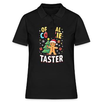 Official Cookie Taster - Frauen Polo Shirt - Schwarz - Vorne - Ailine (174cm)
