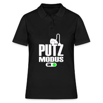 Femme de ménage en mode nettoyage An Lustig - Polo Femme - noir - Devant - Ailine (174cm)