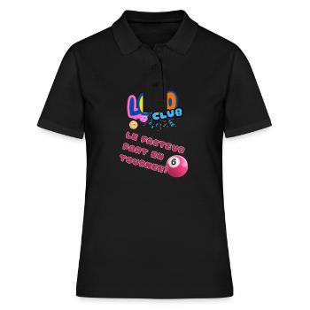 LOTO - BINGO - 6 - LE FACTEUR PART EN TOURNEE - Polo Femme - noir - Devant - Ailine (174cm)