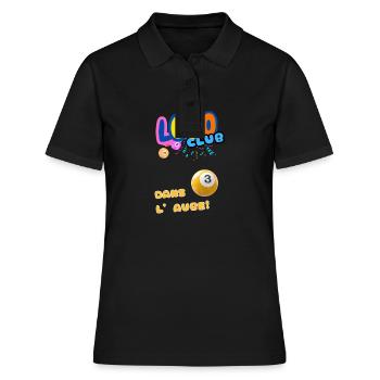 LOTO - BINGO - 3 - DANS L'AUBE - Polo Femme - noir - Devant - Ailine (174cm)