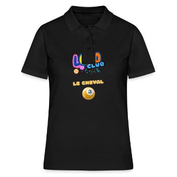 LOTO - BINGO - 3 - LE CHEVAL DE TROIE - Polo Femme - noir - Devant - Ailine (174cm)