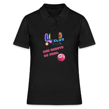 LOTO - BINGO - 10 -MES DOIGTS DE PIED - Polo Femme - noir - Devant - Ailine (174cm)