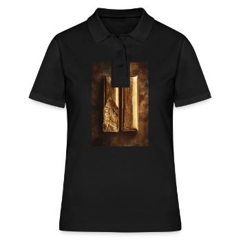 Gold-Transformation - Frauen Polo Shirt - Schwarz - Vorne - Ailine (174cm)