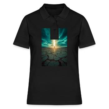 Vom Licht auserwählt - Frauen Polo Shirt - Schwarz - Vorne - Ailine (174cm)
