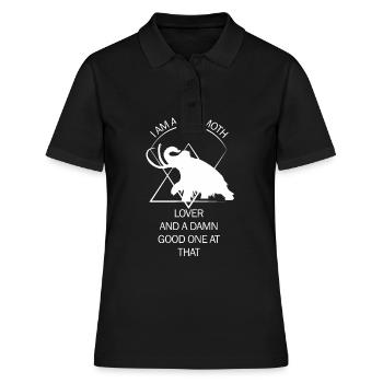Lustiges Mammut Steinzeit Eiszeit Design Urzeit - Frauen Polo Shirt - Schwarz - Vorne - Ailine (174cm)