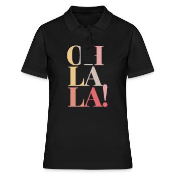 Oh la la - Polo Femme - noir - Devant - Ailine (174cm)