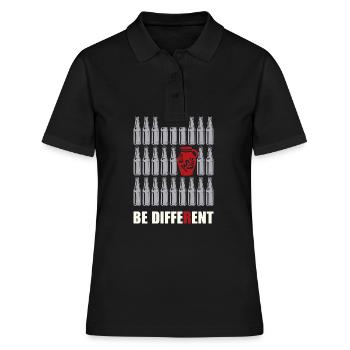 Be different Geschenk Hessisch Hessen Appelwoi - Polo Femme - noir - Devant - Ailine (174cm)