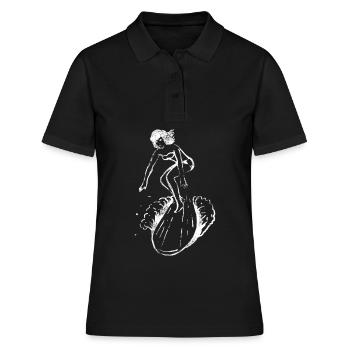 Surf sur surf surf - Polo Femme - noir - Devant - Ailine (174cm)
