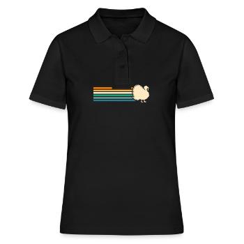 Poulets Coq Dinde - Polo Femme - noir - Devant - Ailine (174cm)