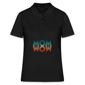 MOM WOW Mirror - Polo Femme - noir - Devant - Ailine (174cm)
