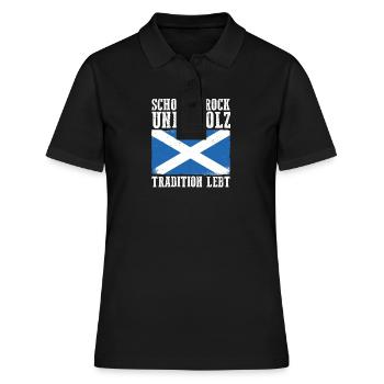 Schotten Schottisch Schottland - Frauen Polo Shirt - Schwarz - Vorne - Ailine (174cm)