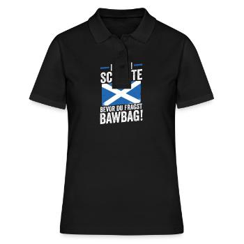 Schotten Schottisch Schottland - Frauen Polo Shirt - Schwarz - Vorne - Ailine (174cm)