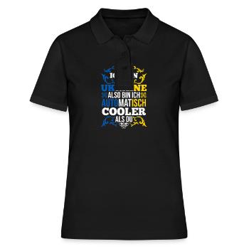 Ukrainer Ukraine - Frauen Polo Shirt - Schwarz - Vorne - Ailine (174cm)