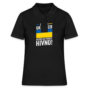 Ukrainer Ukraine - Frauen Polo Shirt - Schwarz - Vorne - Ailine (174cm)