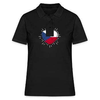 Tchèques République tchèque - Polo Femme - noir - Devant - Ailine (174cm)