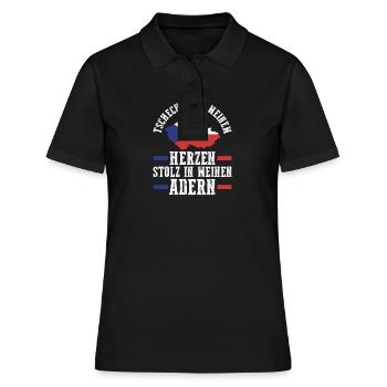 Tchèques République tchèque - Polo Femme - noir - Devant - Ailine (174cm)
