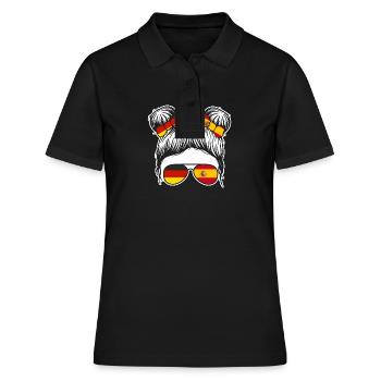 Spanier Deutschland Spanien - Frauen Polo Shirt - Schwarz - Vorne - Ailine (174cm)