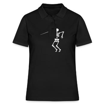 Fechter Fechten - Frauen Polo Shirt - Schwarz - Vorne - Ailine (174cm)