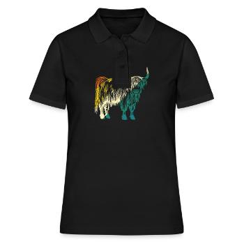 Bovins vaches Bovins Highland - Polo Femme - noir - Devant - Ailine (174cm)