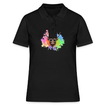 Bovins vaches Bovins Highland - Polo Femme - noir - Devant - Ailine (174cm)