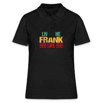 Frank - Frauen Polo Shirt - Schwarz - Vorne - Ailine (174cm)