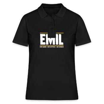 Emil - Polo Femme - noir - Devant - Ailine (174cm)