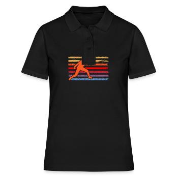 Fechter Fechten - Frauen Polo Shirt - Schwarz - Vorne - Ailine (174cm)