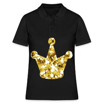 Roi couronne d’or - Polo Femme - noir - Devant - Ailine (174cm)