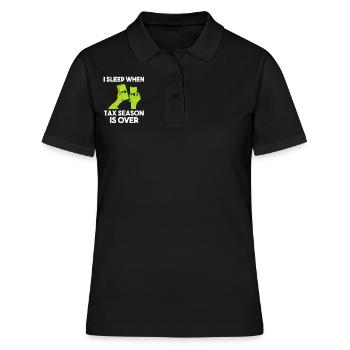 Lustige Buchhaltung Buchhalter - Frauen Polo Shirt - Schwarz - Vorne - Ailine (174cm)