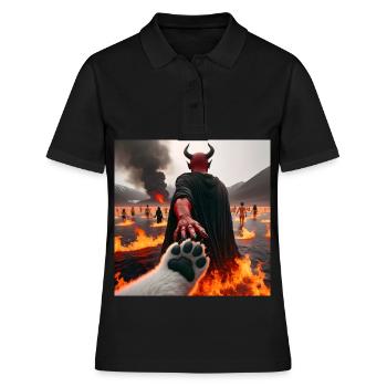 Folgt mir in den Abgrund - Infernal Devil's Pact #19 - Frauen Polo Shirt - Schwarz - Vorne - Ailine (174cm)