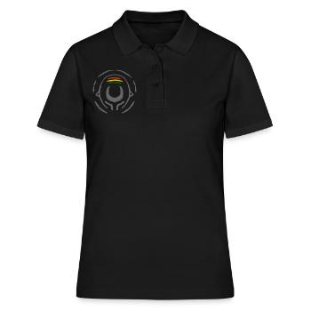 Jah soul - Frauen Polo Shirt - Schwarz - Vorne - Ailine (174cm)