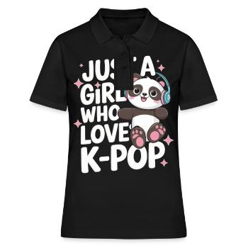 Musique K-Pop Pop Coréenne - Polo Femme - noir - Devant - Ailine (174cm)