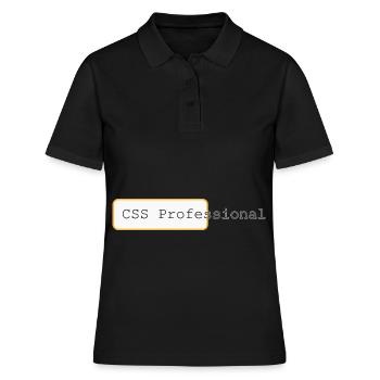CSS Professional - Maître des mises en page Web - Polo Femme - noir - Devant - Ailine (174cm)
