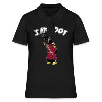 Linux Pingouin I Am Root Geeks Geeks Nerd Computer Ninja - Polo Femme - noir - Devant - Ailine (174cm)