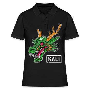 Kali Linux Administrateur de l'ordinateur Tux Dragon Head - Polo Femme - noir - Devant - Ailine (174cm)